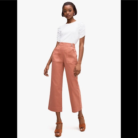 kate spade Tops - Kate Spade Ruched Sleeve Tee NWT
